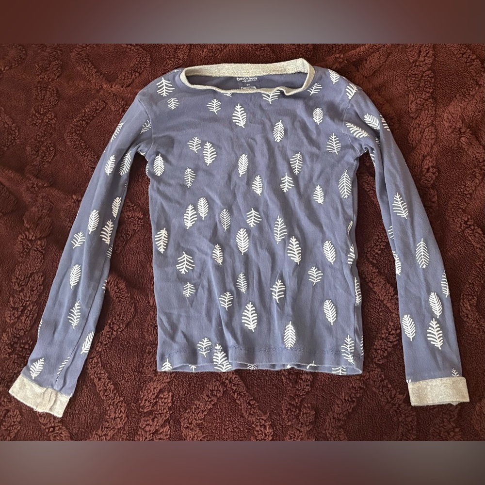 Burt’s Bees Pajama Shirt Size 6Y